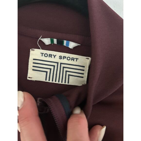 TORY BURCH Sport Tonal Ruffle-Trim Track Jacket - Large - Picture 4 of 8